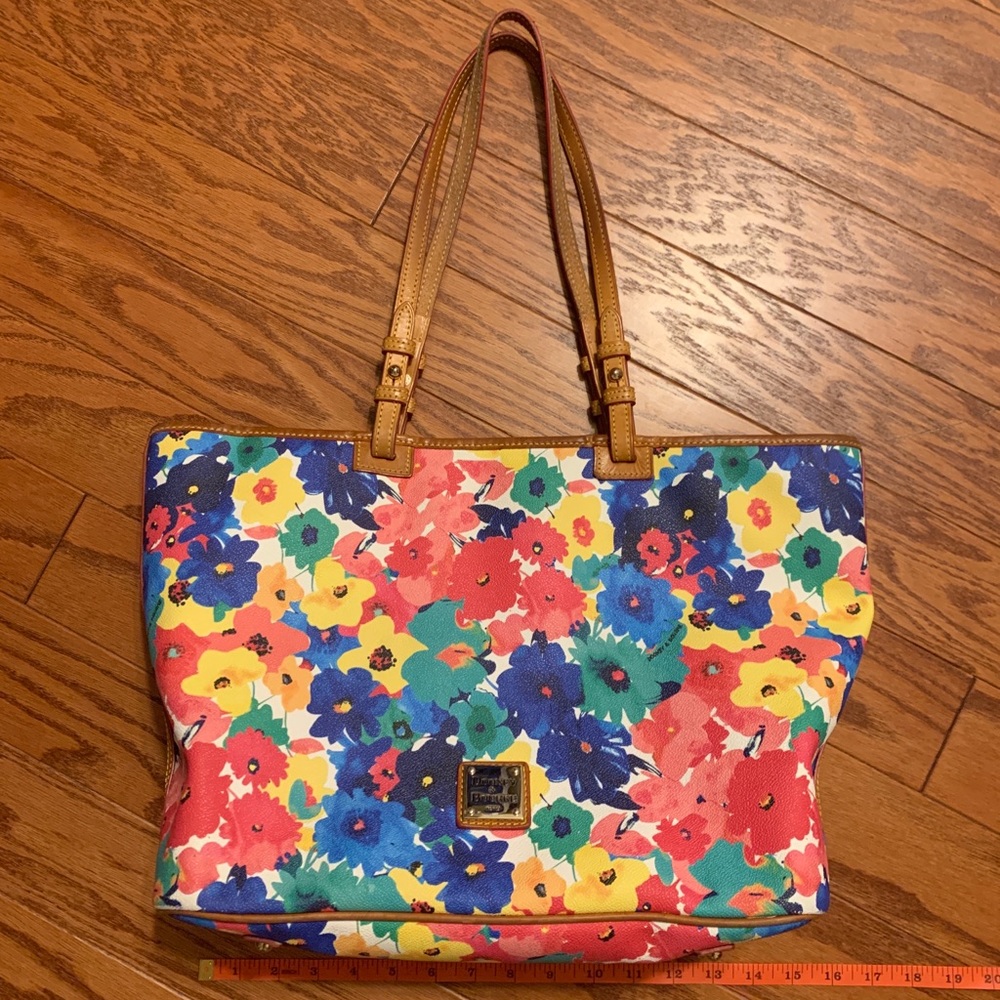 Dooney & Bourke floral leather tote
